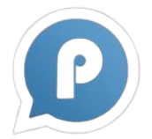 blue whatsapp logo